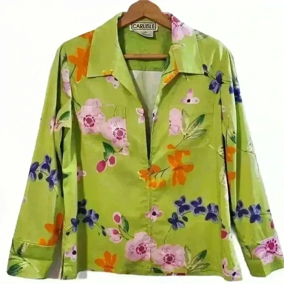 Carlisle Vintage Floral Zipper Jacket - Picture 8 of 8